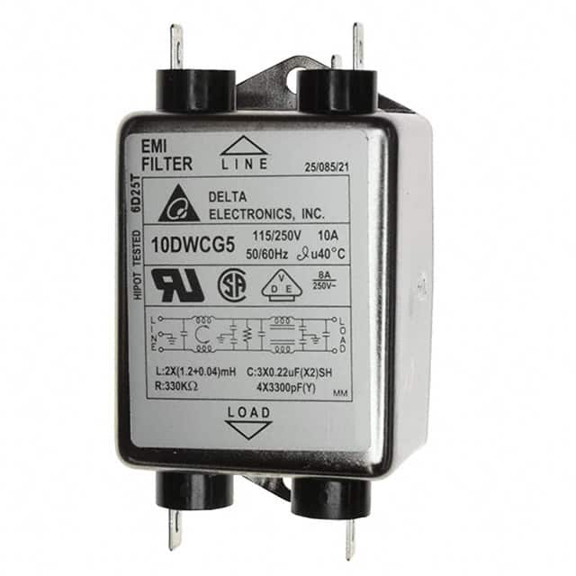 10DWCG5 Delta Electronics  Moduli di filtro di linea di alimentazione